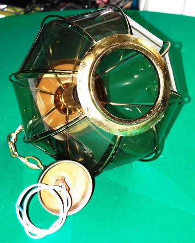 Lampadario  vintage le chandelier 8 vetri fumé piegati - Foto 3
