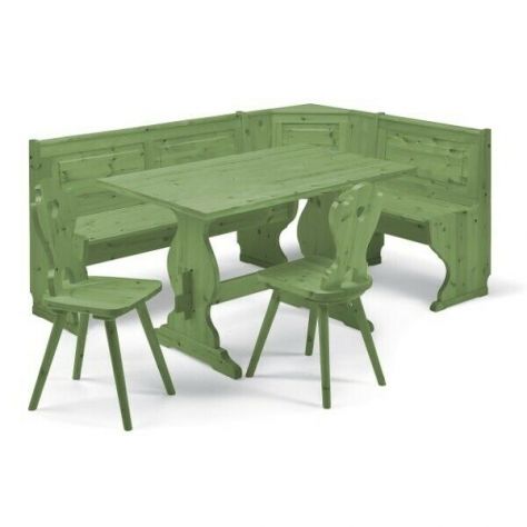 Panca ad Angolo L173x133 in Legno Per Arredo Bar Pizzeria - Foto 4