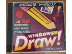 WINDOWS DRAW per windows 95 e windows 3.X Nuovo mai usato.