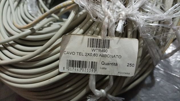Matassa cavo telefonico doppino per telecomunicazioni - Foto 2