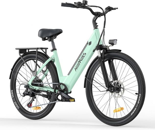 Bicicletta Elettrica HillMiles 250W MileCity1 LATTE E MENTA