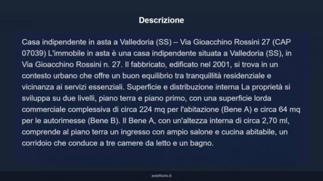 Immobile in asta di 224 m² con più di 5 locali e box auto doppio in vendita a Valledoria - Foto 10
