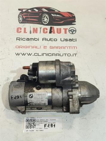 MOTORINO D' AVVIAMENTO BMW Serie 5 E61 Touring 7788680 306D2 diesel 2993 (03) - Foto 2
