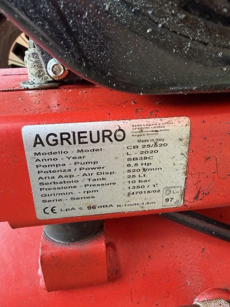 Compressore trasportabile con carrello a spinta - Foto 4