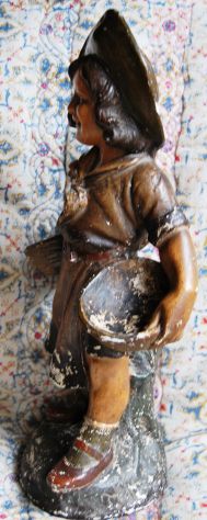 Statuetta in gesso decò a colori h 45 - Foto 2