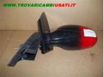 RETROVISORE EST.S.(versione con regolazione manuale) C/P ROSSO/NERO SMART C &hellip;