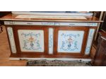 Credenza credenzone dipinto noce shabby decori in legno con spedizione