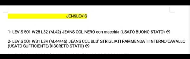 Pantaloni Jeans LEVIS 501 originali chiaro e scuro - Foto 2