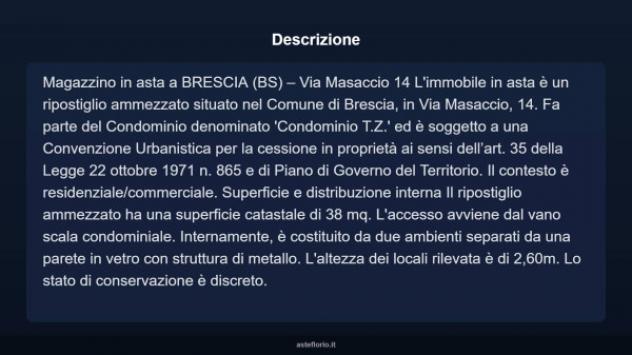Immobile in asta di 38 m² in vendita a Brescia - Foto 3