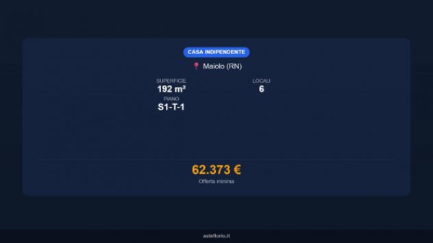 Immobile in asta di 192 m² con più di 5 locali e box auto doppio in vendita a Maiolo - Foto 16