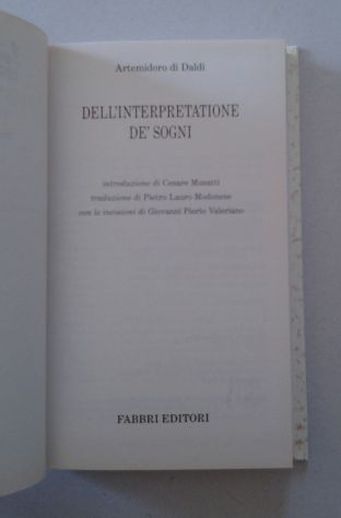 ARTEMIDORO - Dell'interpretazione de' sogni - Foto 2