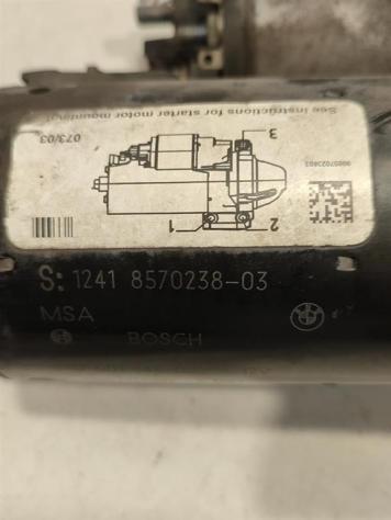 MOTORINO D' AVVIAMENTO BMW X1 Serie (E84) 1241 8570238 0001148034 N47D20C diesel 1995 (0915) - Foto 2
