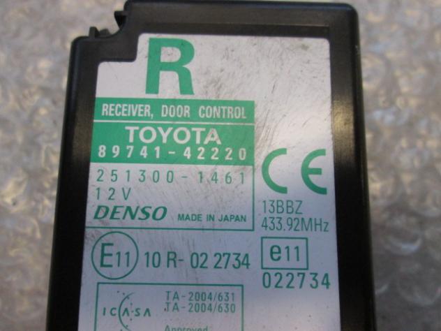 251300-1461 CENTRALINA PORTA TOYOTA RAV 4 2.2 D 4X4 100KW 6M 5P (2006) RICAMBIO USATO DENSO 89741-42220 - Foto 2
