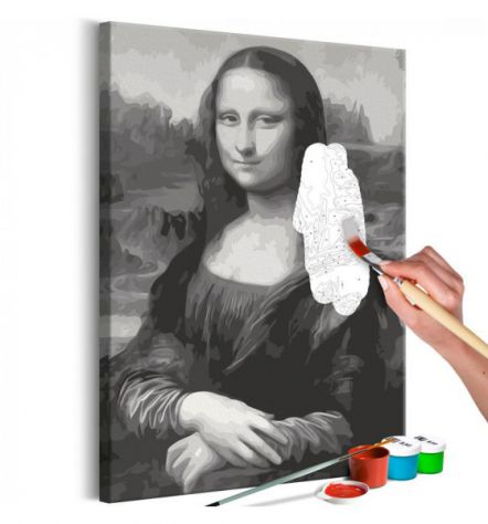 Quadro Fai Da Te 40x60 Cm. Monna Lisa ARREDALACASA Spedizione Gratis