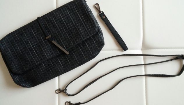 BORSA/POCHETTE ECOPELLE GRIGIA - Foto 5