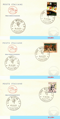 ITALIA BUSTE PRIMO GIORNO EMISSIONE 1973 - Foto 2