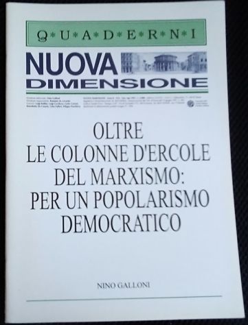 oltre le colonne d’ercole del marxismo: per un popolarismo democratico di Nin