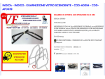 INDICA - INDIGO : GUARNIZIONE VETRO SCENDENTE - COD-A0054 - COD-AF0039