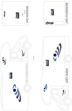 adesivi per camper elnagh baron 420 l in set come in foto