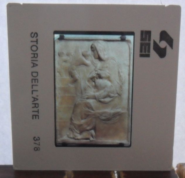 DIAPOSITIVA 378 SEI STORIA DELL'ARTE - SCULTURA - MICHELANGELO - MADONNA DELLA S