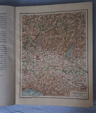 Lombardia parte seconda touring club italiano 1932 con piantina a colori, 255 pa - Foto 4