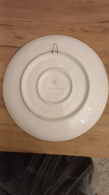 Coppia piatti in ceramica Capodimonte anni '70 - Foto 7
