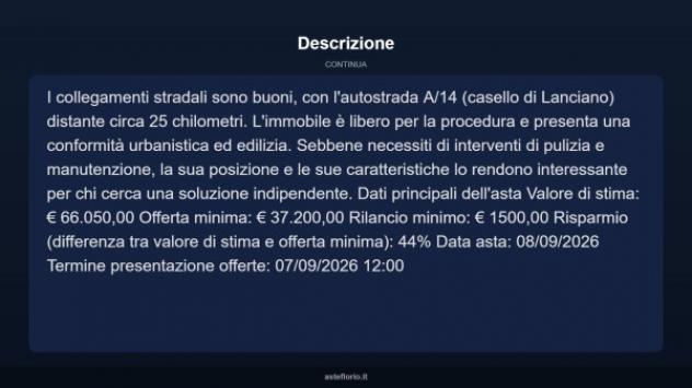 Immobile in asta di 201 m² con più di 5 locali in vendita a Guardiagrele - Foto 13