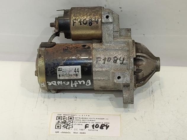 MOTORINO D' AVVIAMENTO MITSUBISHI Outlander Serie (CU0W) M000T20671 4G63 benzina 1997 (0307)