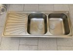 Lavandino Sx Cucina Acciaio Inox Doppia Vasca Incasso Made in Italy