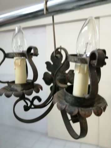 Applique in ferro battuto artigianali vintage - Foto 6