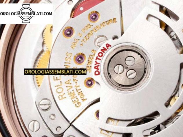 Rolex Replica DAYTONA 116505 QUADRANTE CIOCCOLATO BEST EDITION 1:1 SU BRACCIALE RG SA4130 - Foto 8