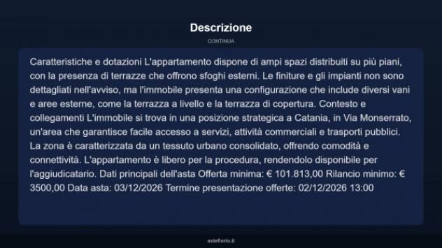 Immobile in asta di 217 m² con più di 5 locali in vendita a Catania - Foto 4