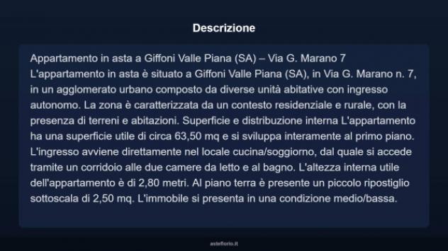 Immobile in asta di 63 m² in vendita a Giffoni Valle Piana - Foto 4