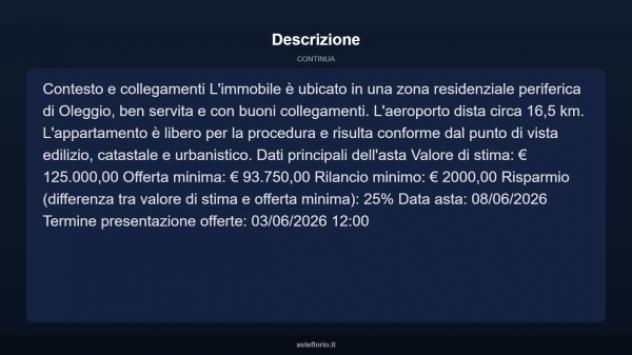 Immobile in asta di 76 m², box auto doppio in vendita a Oleggio - Foto 13