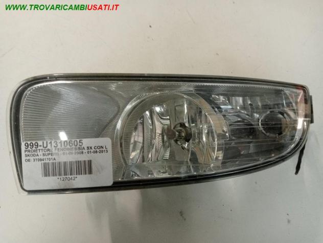 PROIETTORE FENDINEBBIA SX CON LUCE DIREZIONALE  999-U1310605 Parti elettriche  Fanaleria  Fendinebbia  Fendinebbia dx. SKODA - SUPERB - 01-09-2008 - 0