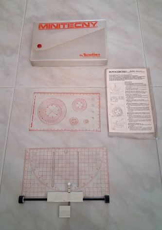 Set Minitecny by Tecnolinea, uno strumento portatile da disegno tecnico vintage - Foto 2