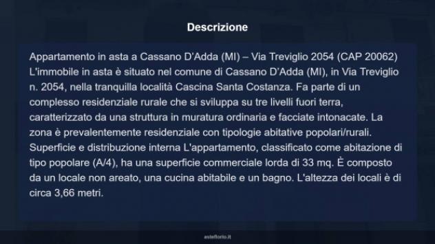 Immobile in asta di 33 m² in vendita a Cassano d'Adda - Foto 13