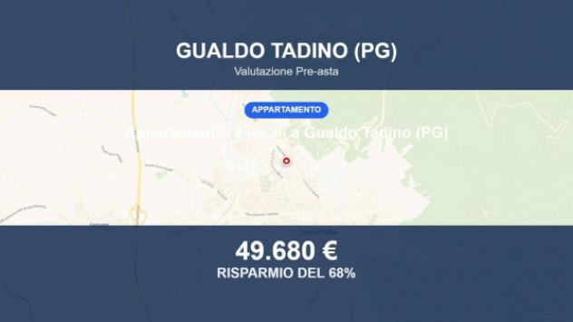 Immobile in asta di 175 m² con più di 5 locali e box auto in vendita a Gualdo Tadino