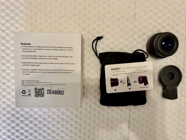 AUKEY 2-in-1 Fisheye Macro Lens Combo PL-F1 – Completo - Foto 2