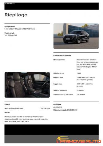 AUDI Q5 SPB TDI 150 kW mHEV+ S tronic quattro S line editi rif. 23445428 - Foto 3