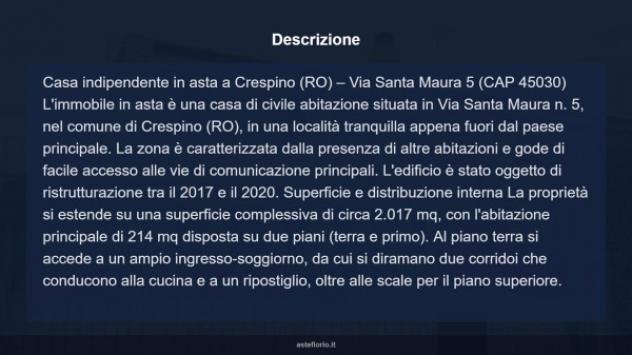 Immobile in asta di 214 m² con più di 5 locali in vendita a Crespino - Foto 12