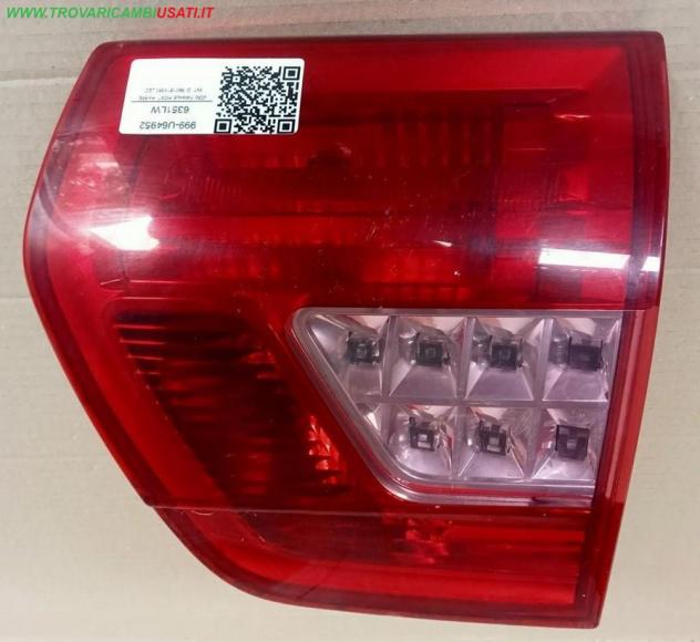 FANALE POST. PARTE INT. D. FRECCIA ROSA INTERNO ROSSO 999-U64952 Parti elettriche  Fanaleria  Fanali  Fanale post. sx. CITROEN - C5 SW - 01-10-2008 -