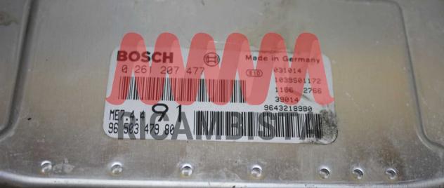 0261207477 9650347980 Peugeot 206 1.6 centralina motore Bosch - Foto 2