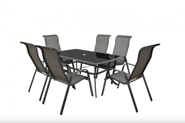 Set da giardino 1 tavolo 6 sedie Hecht Honey Maxi
