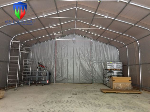 Tendoni Coperture Pvc Magazzino Industriale 10 x 20 x 5,50 mt.Ø 76 mm - Foto 9