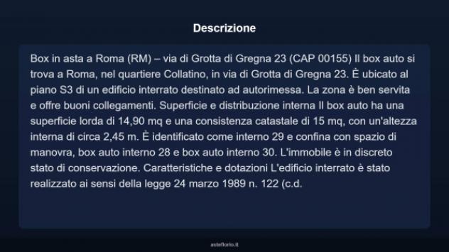 Immobile in asta di 14 m² in vendita a Roma - Foto 4