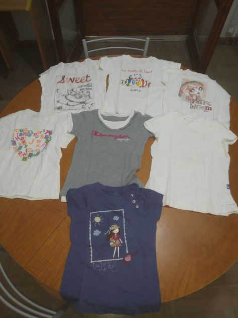 Lotto 7 t shirt bambina 6anni - Foto 9