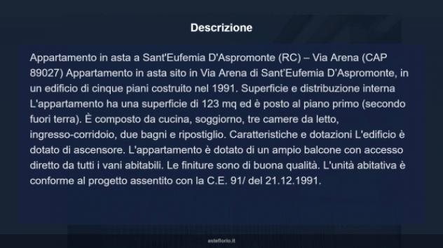 Immobile in asta di 123 m² in vendita a Sant'Eufemia d'Aspromonte - Foto 5