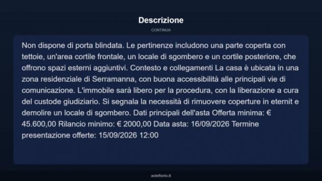 Immobile in asta di 142 m² con più di 5 locali in vendita a Serramanna - Foto 4
