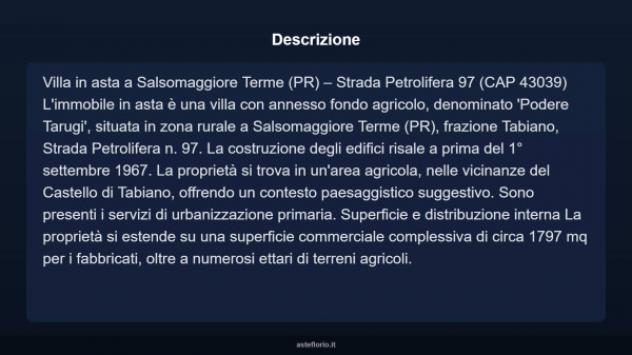 Immobile in asta di 1797 m² con più di 5 locali e box auto in vendita a Salsomaggiore Terme - Foto 6
